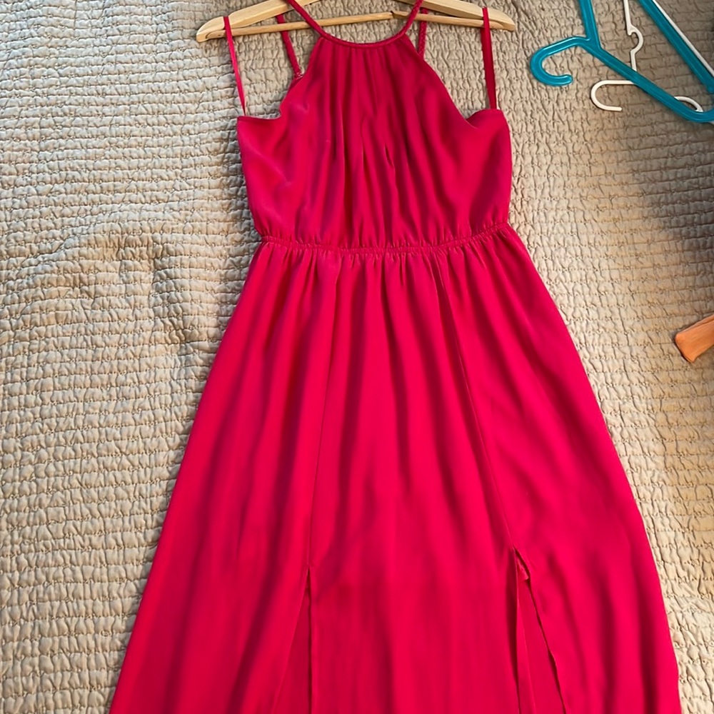 Maxi dress hot pink dress size M
